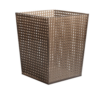 Snevayig Reed Waste Basket in Brown