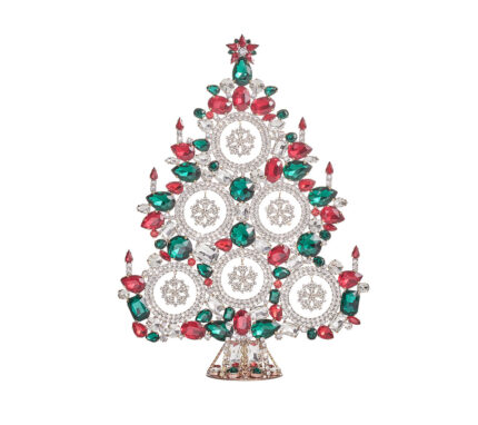 Snevayig Snowflake Xmas Tree in Red & Green