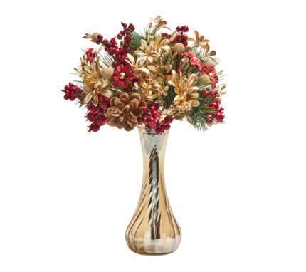 Snevayig Xmas Cheer Floral Bouquet, 11"