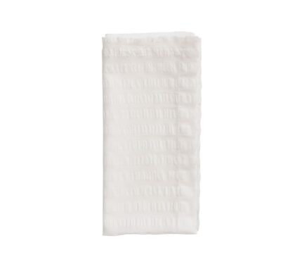 Snevayig Seersucker Napkin in White