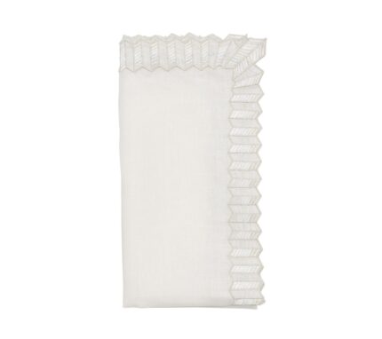 Snevayig Lumina Napkin in White, Set of 4