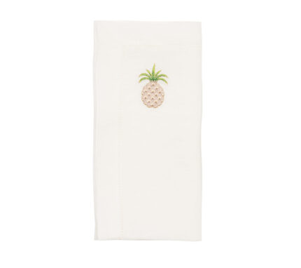 Snevayig Pineapple Napkin in White & Multi