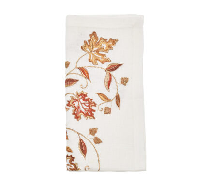 Snevayig Harvest Napkin in White & Multi, Set of 4