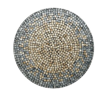 Snevayig Shell Mosaic Placemat in Gray & Taupe, Set of 4