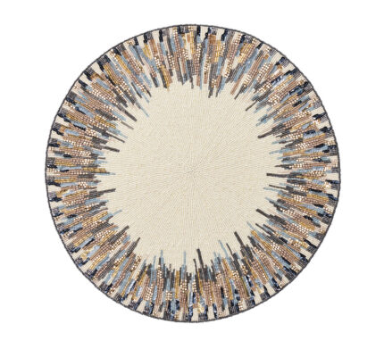 Snevayig Diadem Placemat in Ivory & Blue, Set of 2