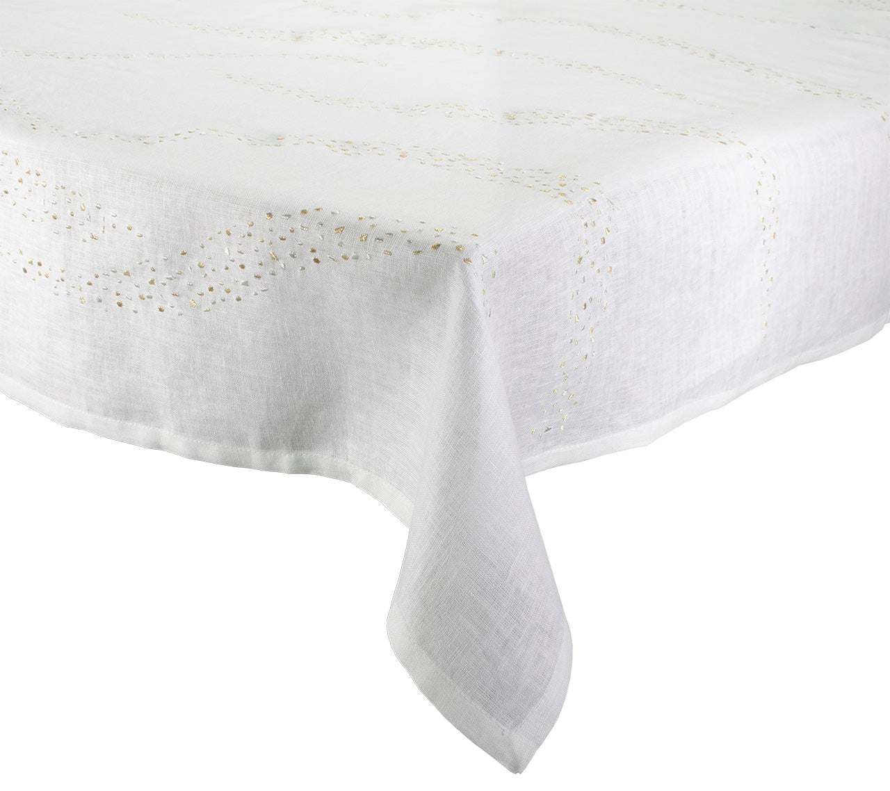 TC1259602GDSLV-gold-silver-pin-dot-tablecloth-corner.jpg
