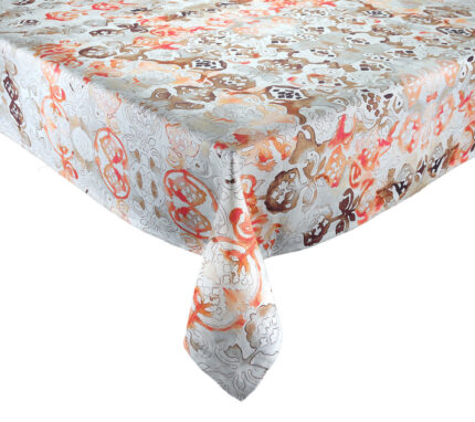Snevayig Giverny Tablecloth in Natural & Brown